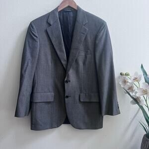 Brooks Brothers 1818 Madison Blazer 38r Grey Sport Coat Jacket